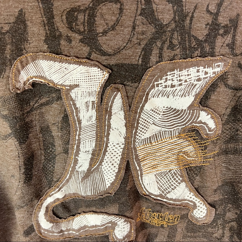 Hurley T-Shirt Brown Size Medium - Picture 4 of 7